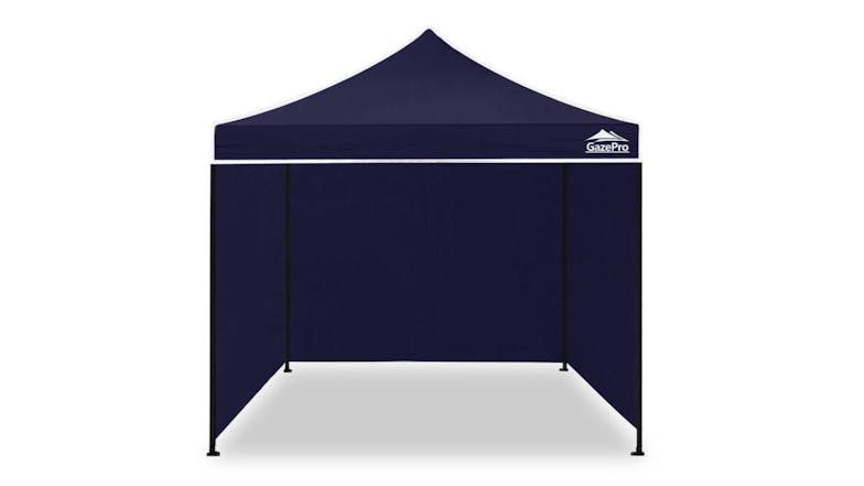 GazePro Silver Lined Pop-Up Gazebo 3 x 3m with Full Wall Kit - Navy