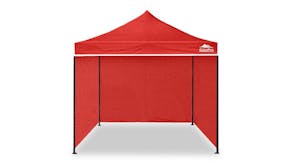 GazePro Silver Lined Pop-Up Gazebo 3 x 3m with Full Wall Kit - Red