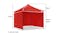 GazePro Silver Lined Pop-Up Gazebo 3 x 3m with Full Wall Kit - Red