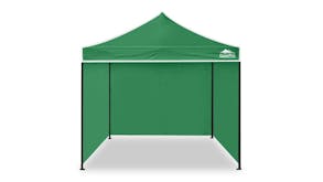 GazePro Silver Lined Pop-Up Gazebo 3 x 3m with Full Wall Kit - Green