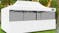 GazePro Silver Lined Pop-Up Gazebo 3 x 6m with Full Wall Kit - White