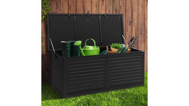 TSB Living Outdoor Storage Crate 490L - Black