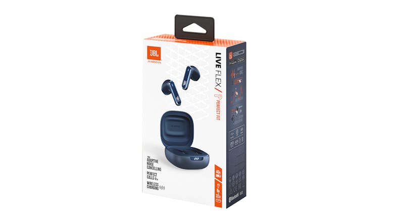 JBL Live Flex Adaptive Noise Cancelling True Wireless In-Ear Headphones - Blue