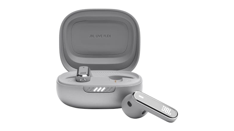 JBL Live Flex Adaptive Noise Cancelling True Wireless In-Ear Headphones - Silver