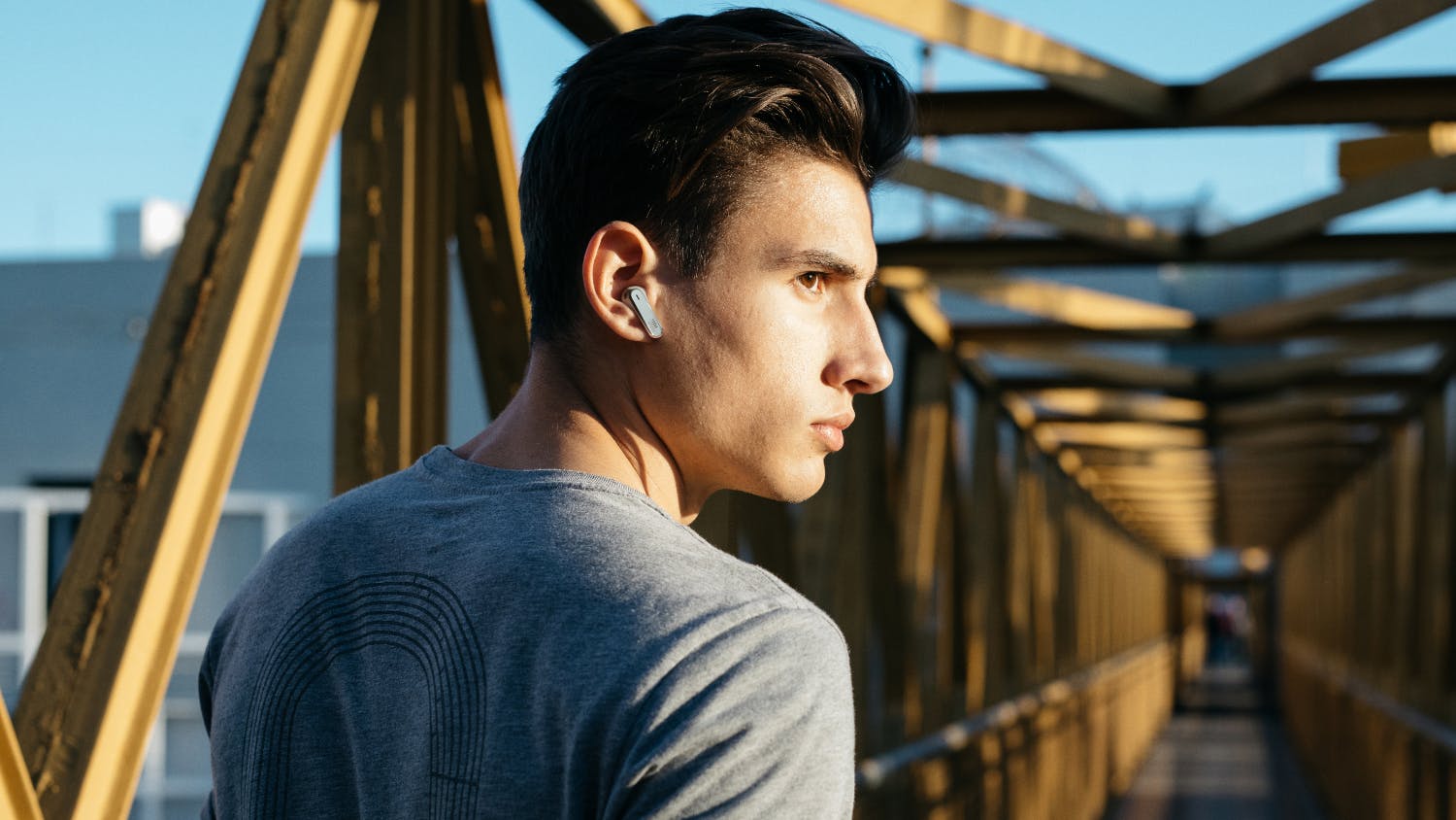 JBL Live Flex Adaptive Noise Cancelling True Wireless In-Ear Headphones - Silver