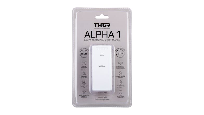 Thor Alpha 1 Power Filter & Surge Protector with Fire Proof MOV - 1 Outlet (A1D)