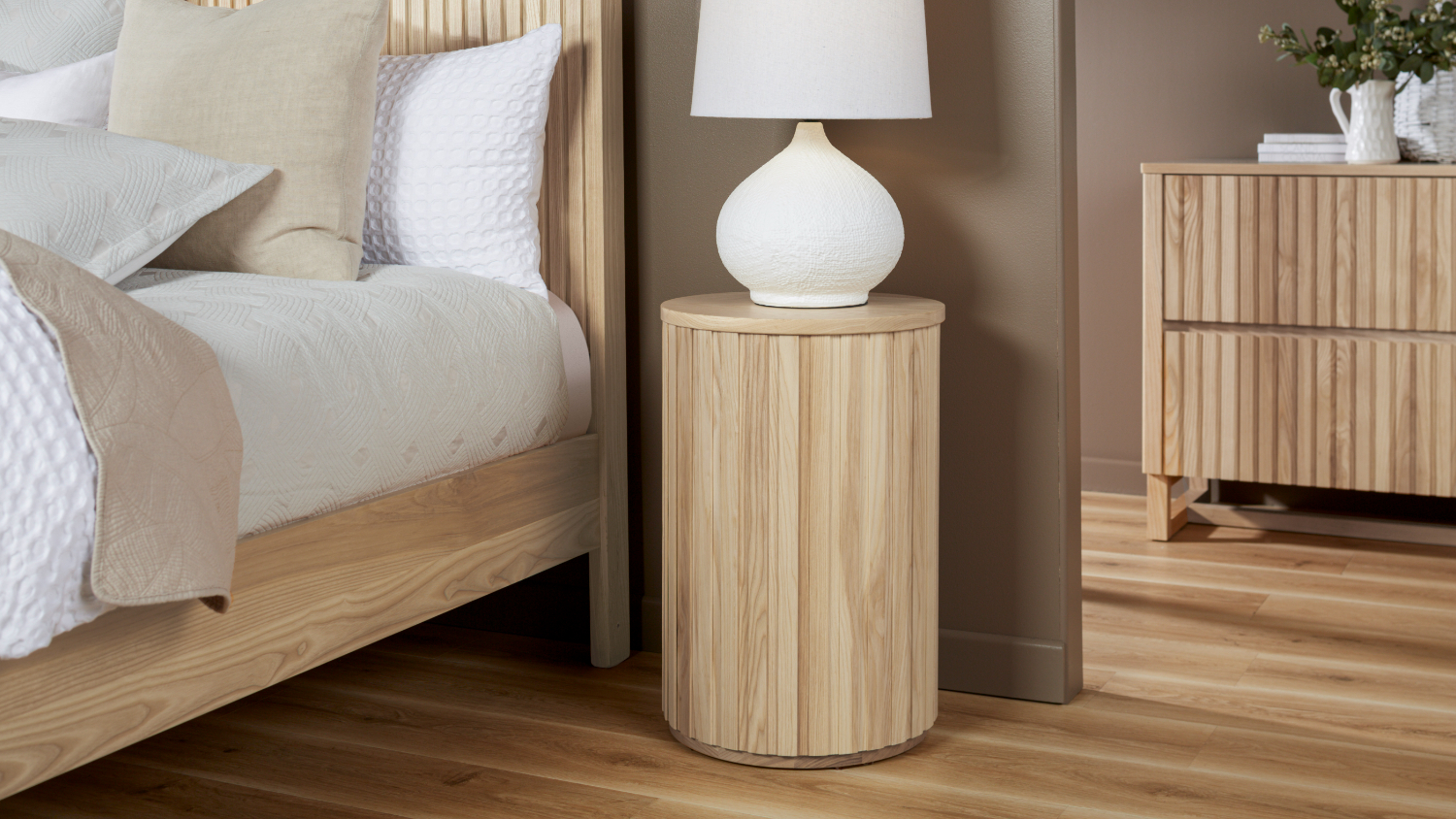 Akaroa Barrel Bedside Table