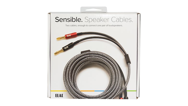 ELAC Sensible Speaker Cable (Pair) with Banana to Banana Plugs - 3m