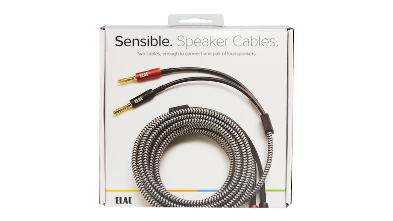 ELAC Sensible Speaker Cable (Pair) with Banana to Banana Plugs - 4.5m