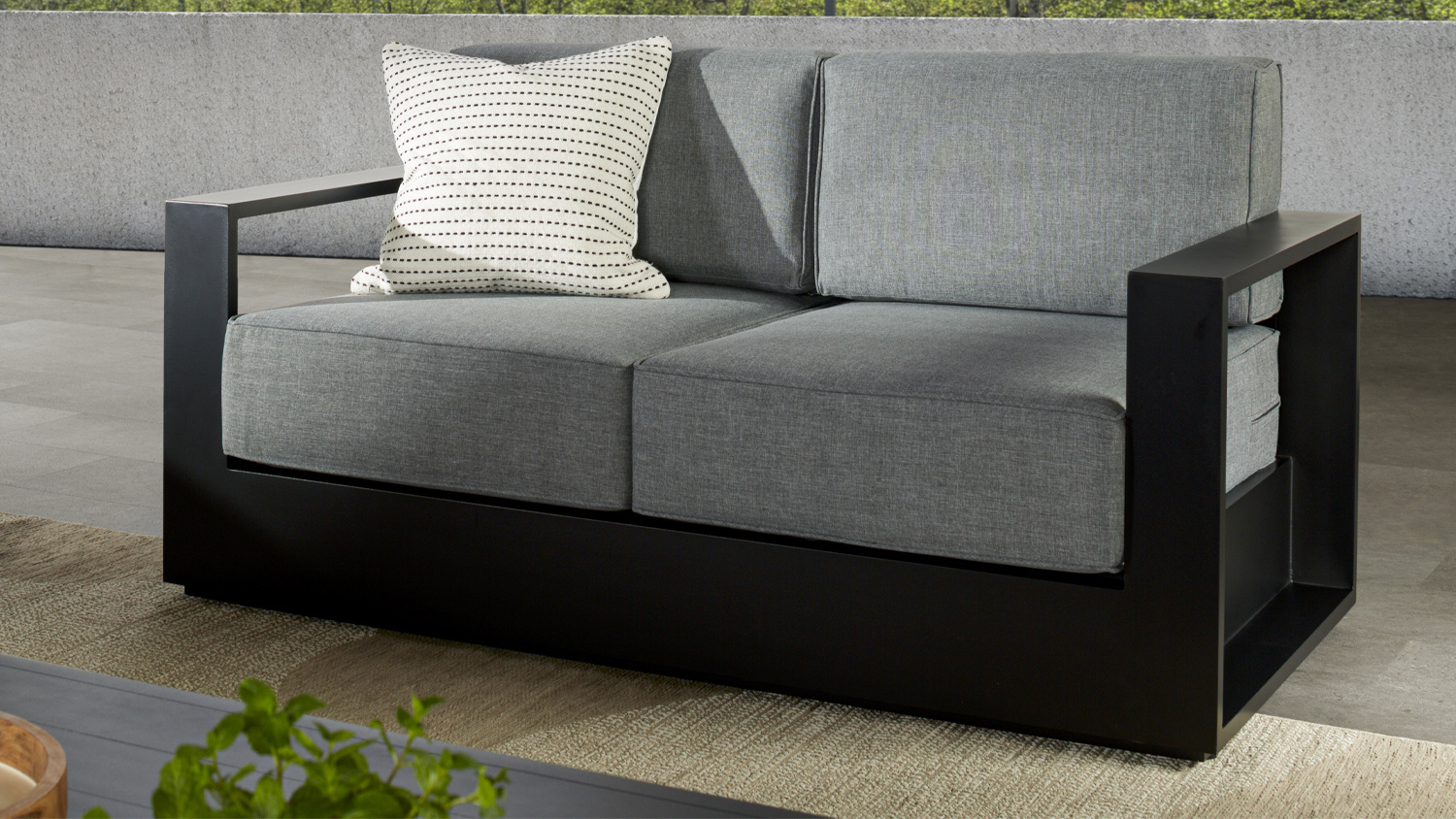 Monaco 2 Seater Outdoor Sofa - White