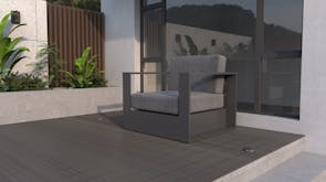 Monaco Outdoor Chair - Gunmetal