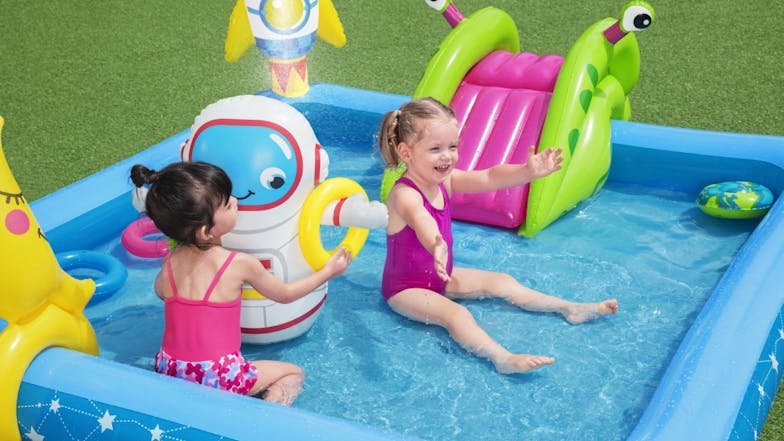 Bestway Inflatable Wading Pool 2.39 x 2.06 x .86m - Little Astronaut