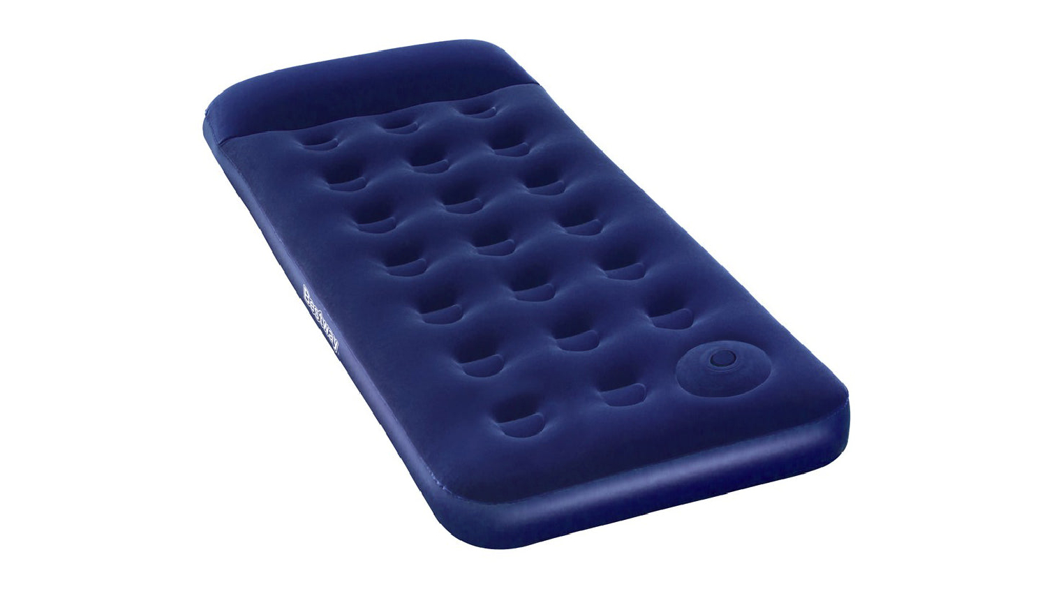 Bestway Easy Inflate Air Mattress with Foot Pump, Pillow - Single
