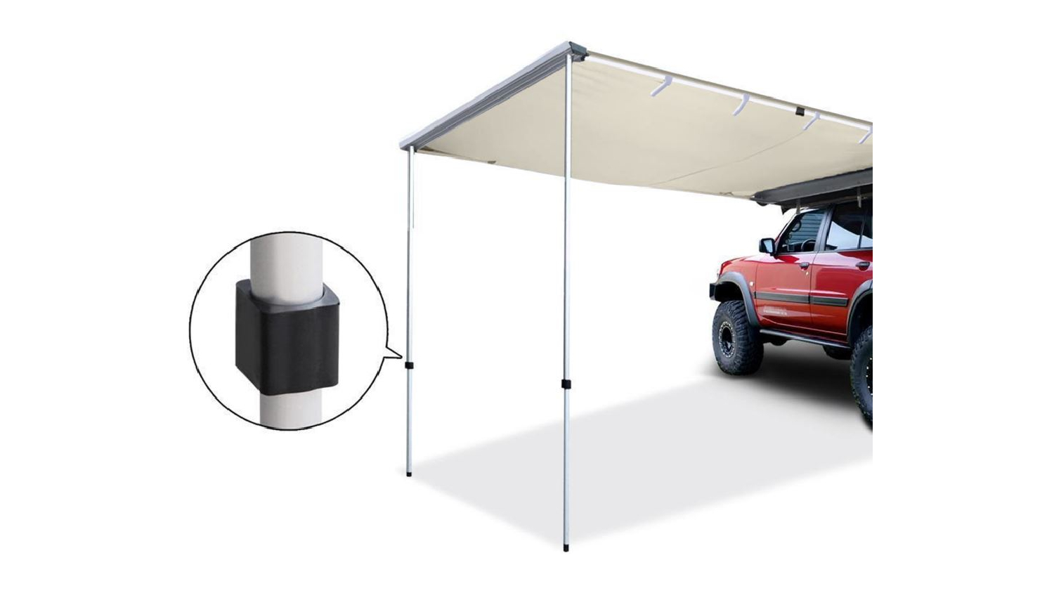 TSB Living Car Mounted Retractable Awning 2.5 x 2m - Grey