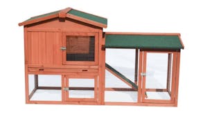 TSB Living Outdoor Rabbit Hutch 3 Door 1.45m - Wood