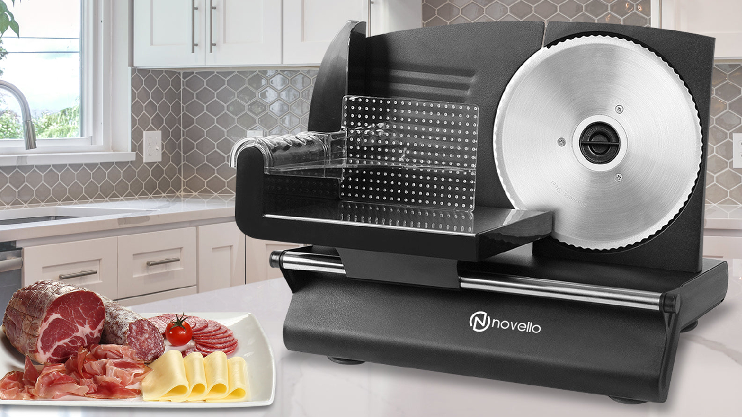 Novello Deli Meat Slicer Black Harvey Norman New Zealand