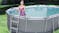 Bestway Power Steel Above-Ground Oval Swimming Pool 4.88 x 3.05 x 1.07m