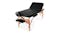 TSB Living Portable Folding Massage Table with Wooden Frame, Carry Case - Black