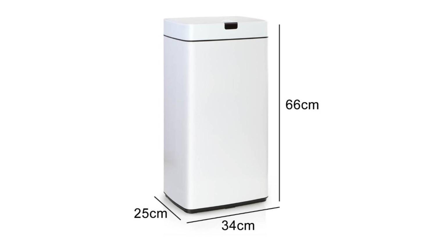 TSB Living 45L Motion Sensor Rubbish Bin White Harvey Norman New