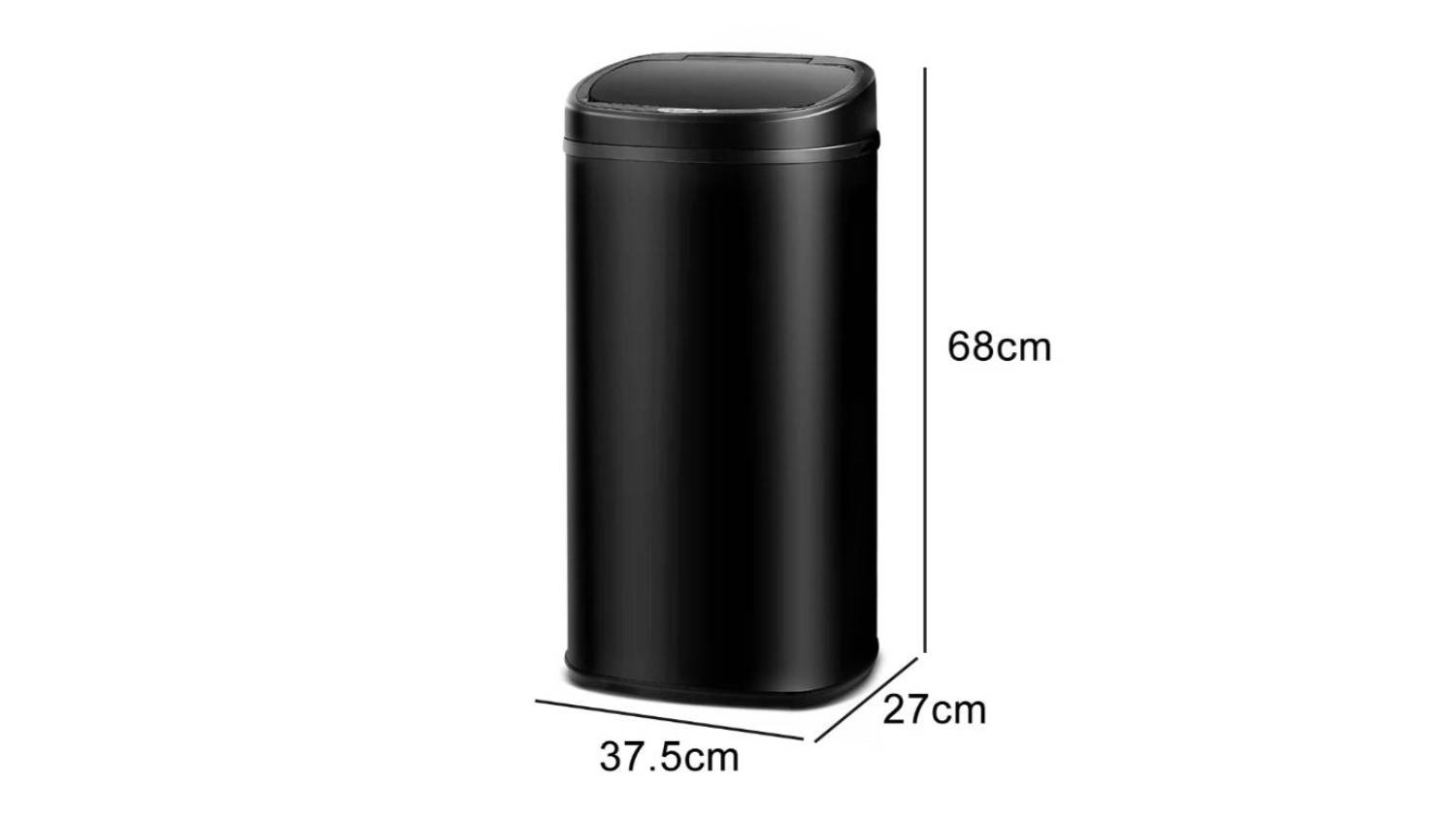 TSB Living 58L Motion Sensor Rubbish Bin Black Harvey Norman New