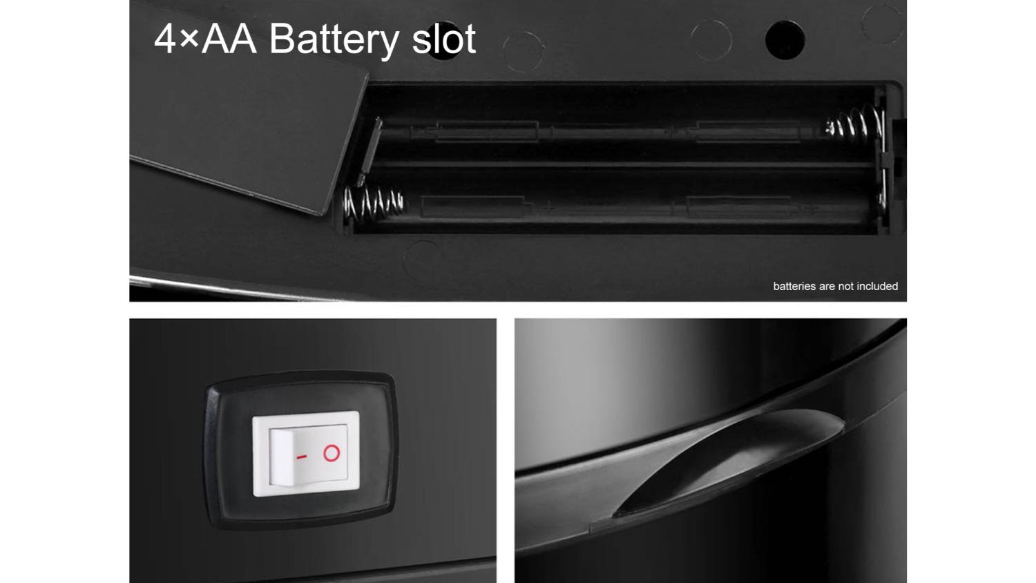 TSB Living 58L Motion Sensor Rubbish Bin Black Harvey Norman New