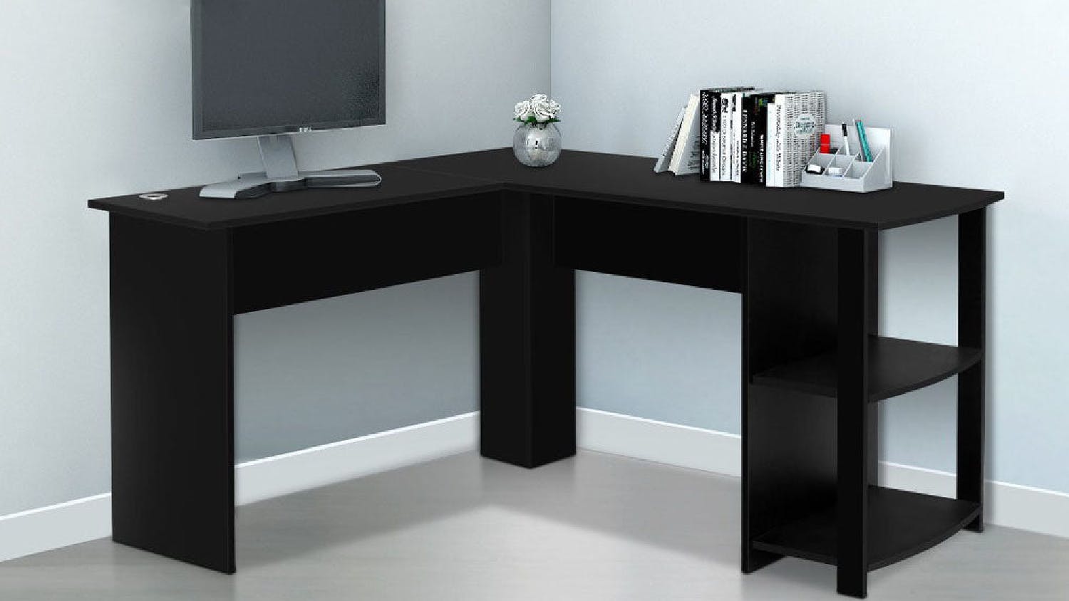 TSB Living Korr Corner Desk - Black