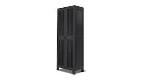 TSB Living Adjustable Full-Height Outdoor Storage Cabinet - Black