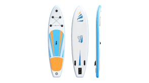 TSB Living Inflatable Stand Up Paddleboard 10' w/ Paddle, Repair Kit - Blue/Yellow