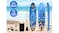 TSB Living Inflatable Stand Up Paddleboard 10' w/ Paddle, Repair Kit - Cartoon Sea