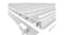 TSB Living Louvre Roof Pergola with Drainage 3 x 4m - White