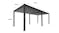 TSB Living Louvre Roof Pergola with Drainage 3 x 6m - Grey