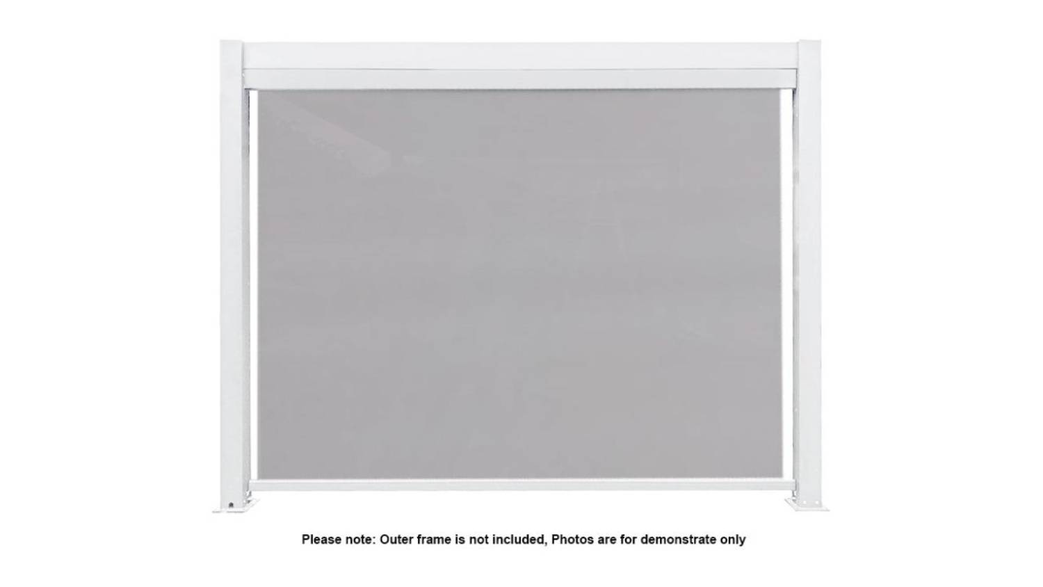 TSB Living Louvre Roof Pergola Blind 3 x 3m White/Grey Harvey Norman New Zealand