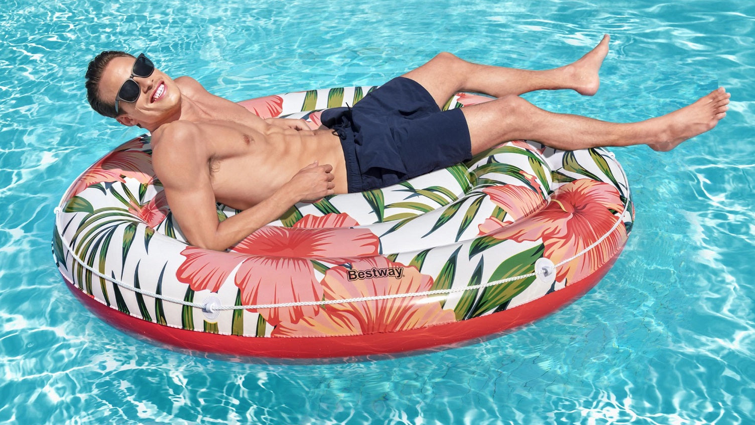 Bestway Inflatable Pool Lounger 1.58m - Peaceful Palms