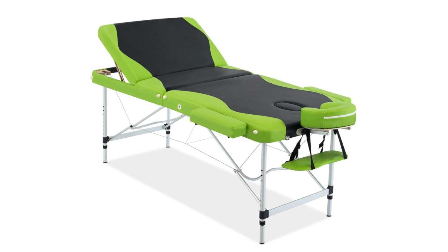 TSB Living Portable Folding Massage Table - Black/Green