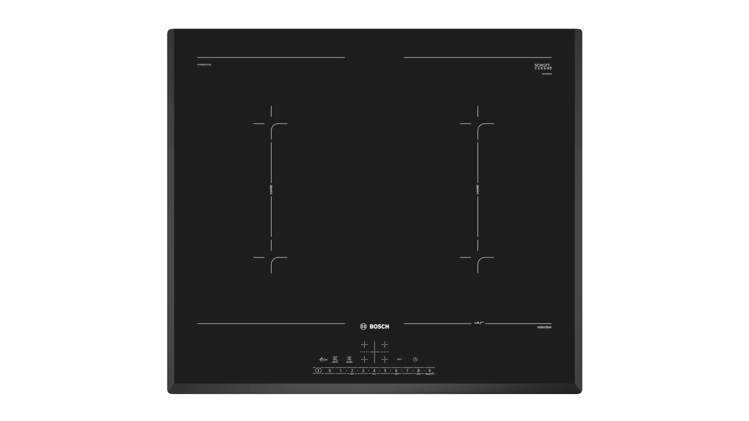 Bosch 60cm 4 Zone Induction Cooktop Black Series 6 PVQ651FC5E