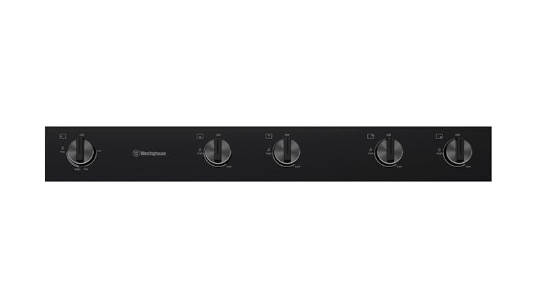 Westinghouse 90cm 5 Burner Natural Gas on Glass Cooktop - Black (WHG959BD)