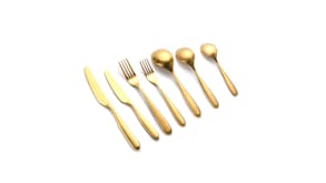 Nouveau Cutlery Set 56pcs. - Matte Gold