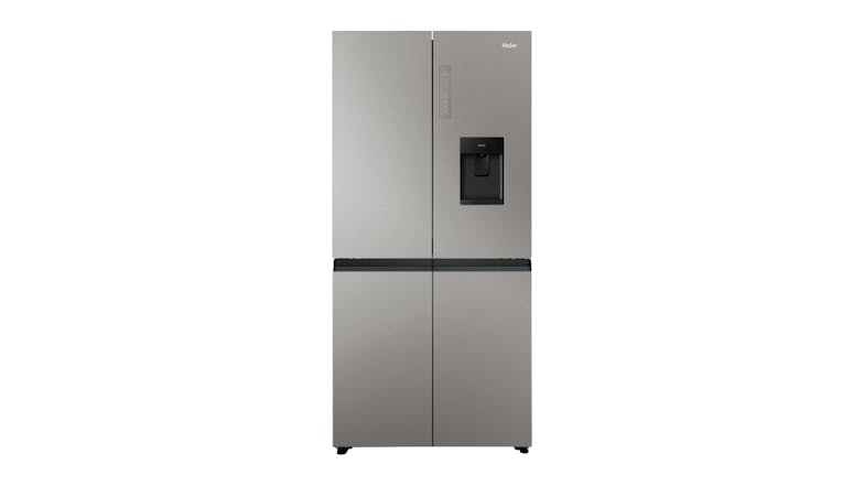 Haier 507L Quad Door Fridge Freezer with Ice & Water Dispenser - Satina (HRF580YPS)