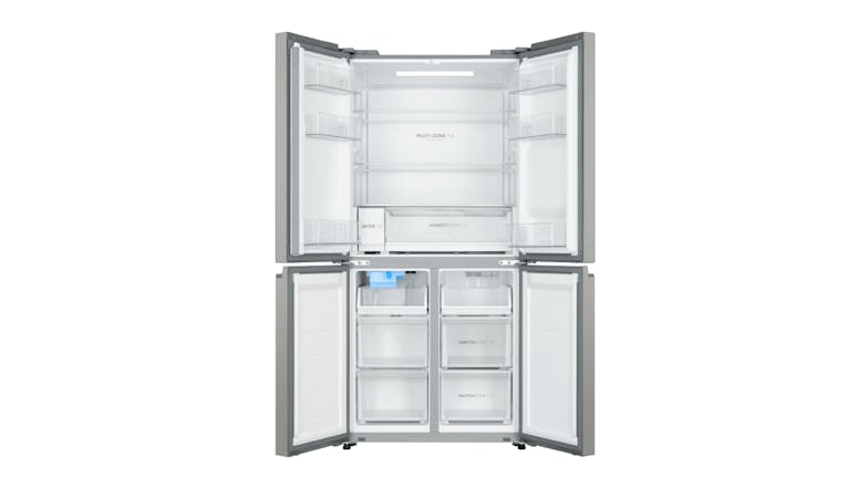 Haier 507L Quad Door Fridge Freezer with Ice & Water Dispenser - Satina (HRF580YPS)