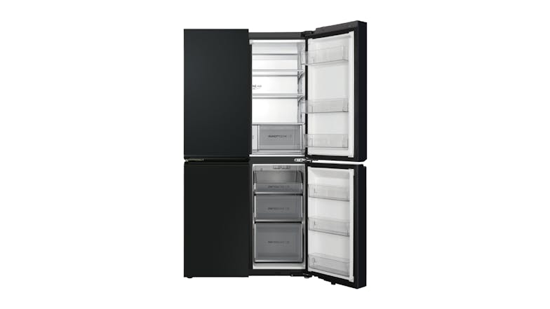 Haier 623L Quad Door Fridge Freezer with Ice & Water Dispenser - Black (HRF680YPC)