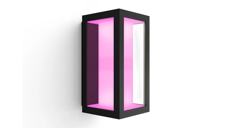 Philips Hue Impress 8W Smart Outdoor Wall Light - Black (White & Colour Ambiance)