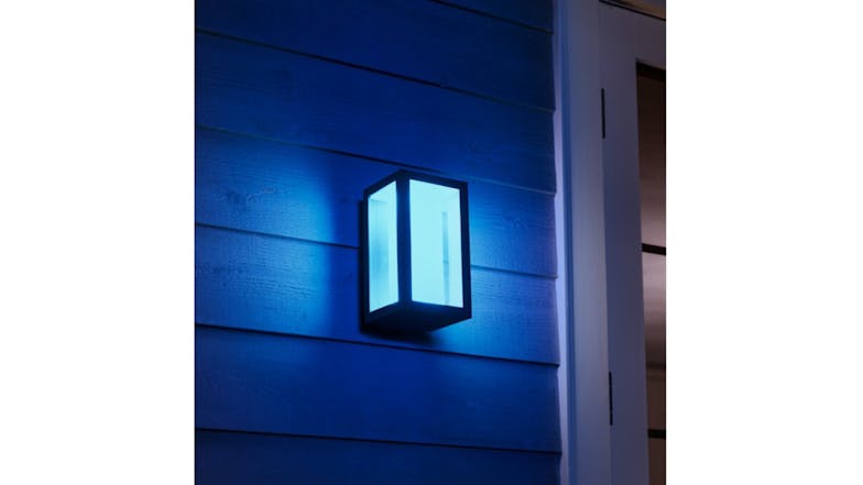 Philips Hue Impress 8W Smart Outdoor Wall Light - Black (White & Colour Ambiance)