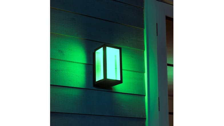 Philips Hue Impress 8W Smart Outdoor Wall Light - Black (White & Colour Ambiance)