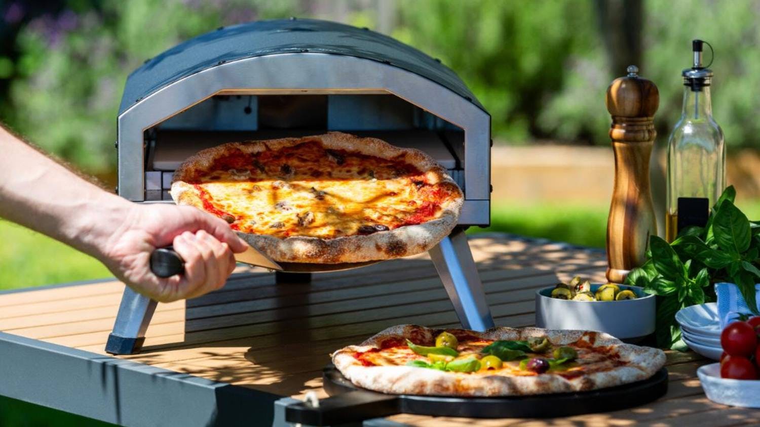 Healthy Choice Portable Electric Pizza Oven with Pizza Stone 30.5cm