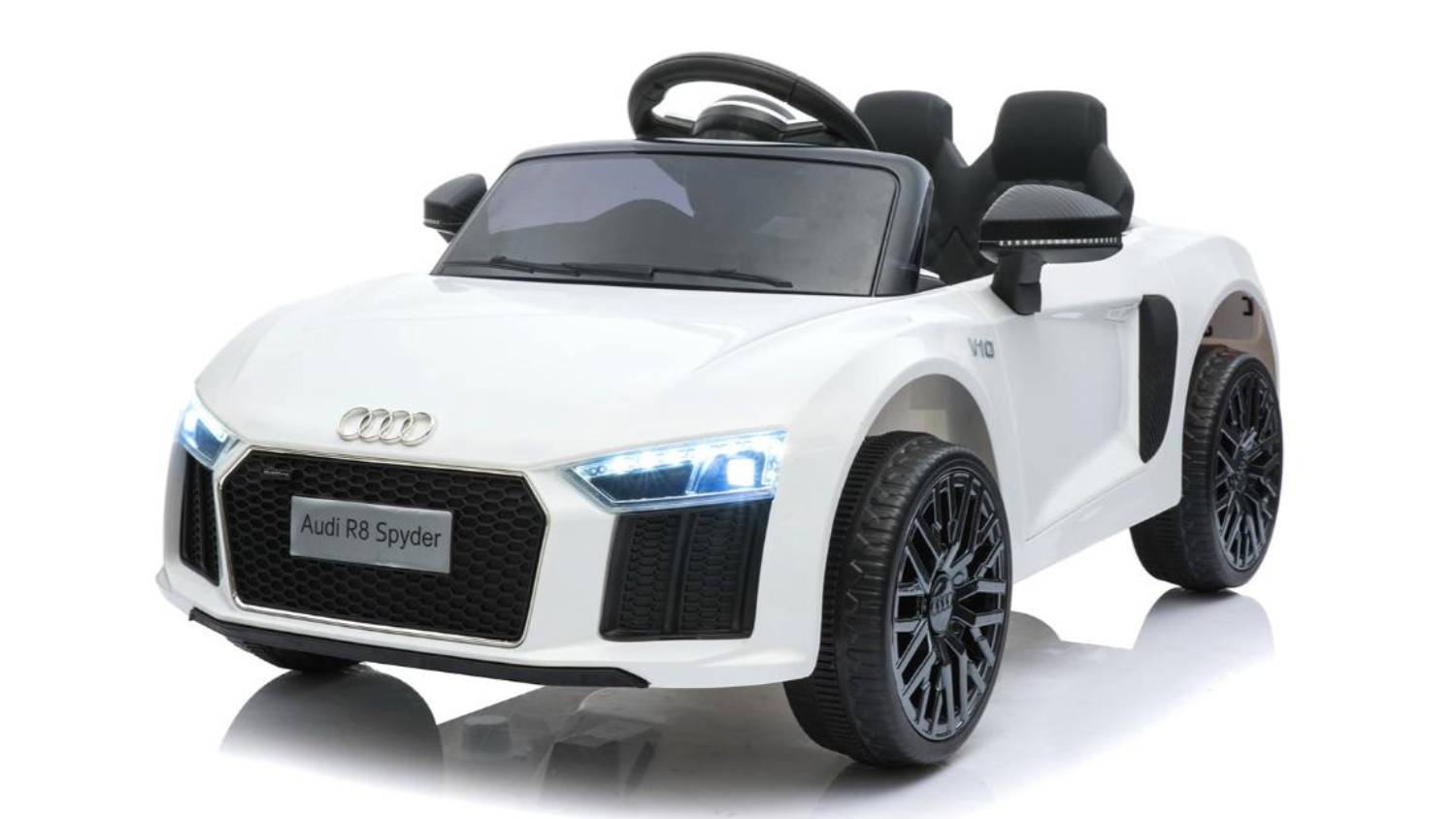 TSB Living Ride On Car - White Audi R8 Spyder
