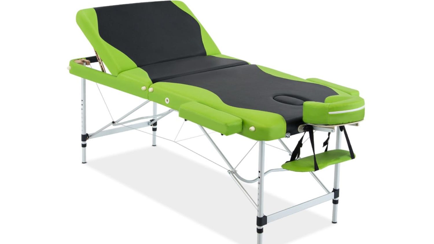 TSB Living Portable Folding Massage Table - Black/Green