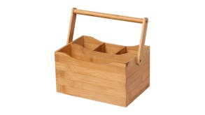 Sherwood Bamboo Tabletop Cutlery Caddy with Handle