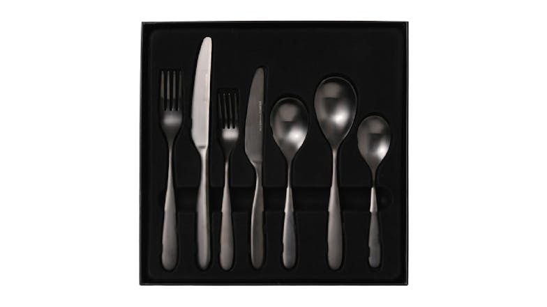 Nouveau Cutlery Set 56pcs. - Matte Black