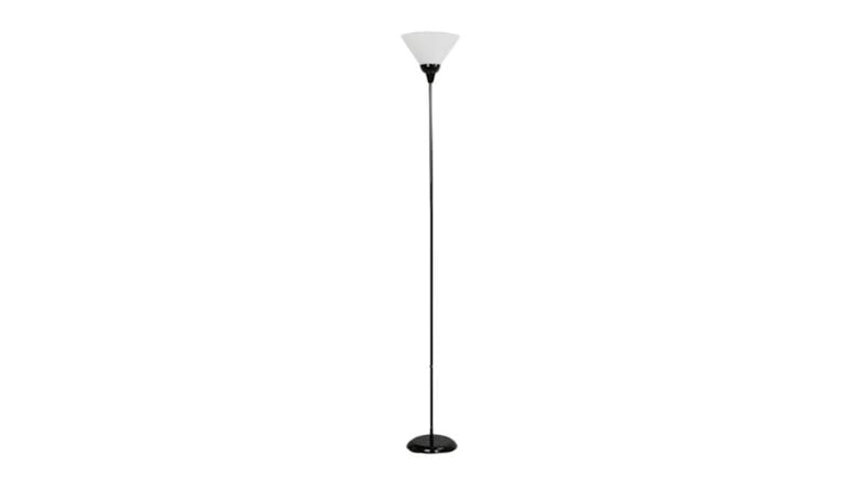 Sherwood Modern Uplighter Floor Lamp - Black/White