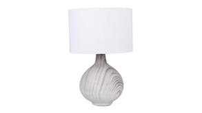 Sherwood Textured Concrete Table Lamp - Grey/White